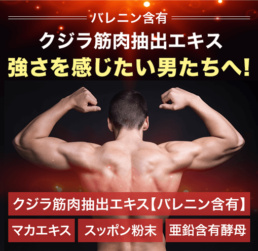 バレニン含有クジラ筋肉抽出エキス強さを感じたい男たちへ! クジラ筋肉抽出エキス【バレニン含有】マカエキス スッポン粉末 亜鉛含有酵母