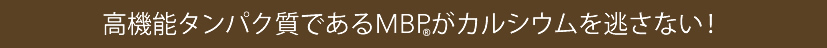 高機能タンパク質であるMBPがカルシウムを逃さない!
