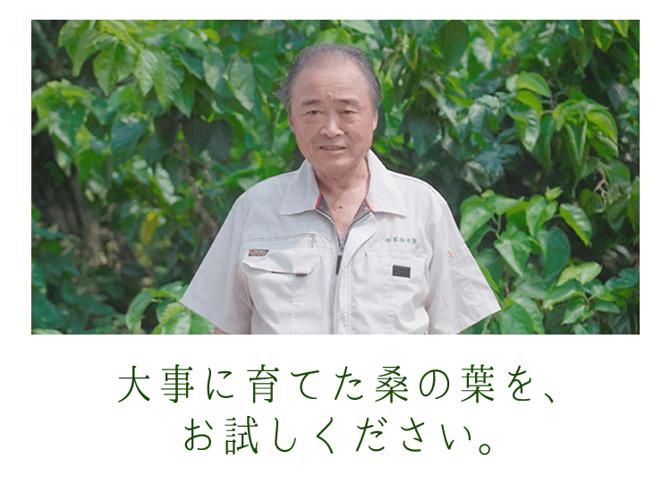 大事に育てた桑の葉を、お試しください。